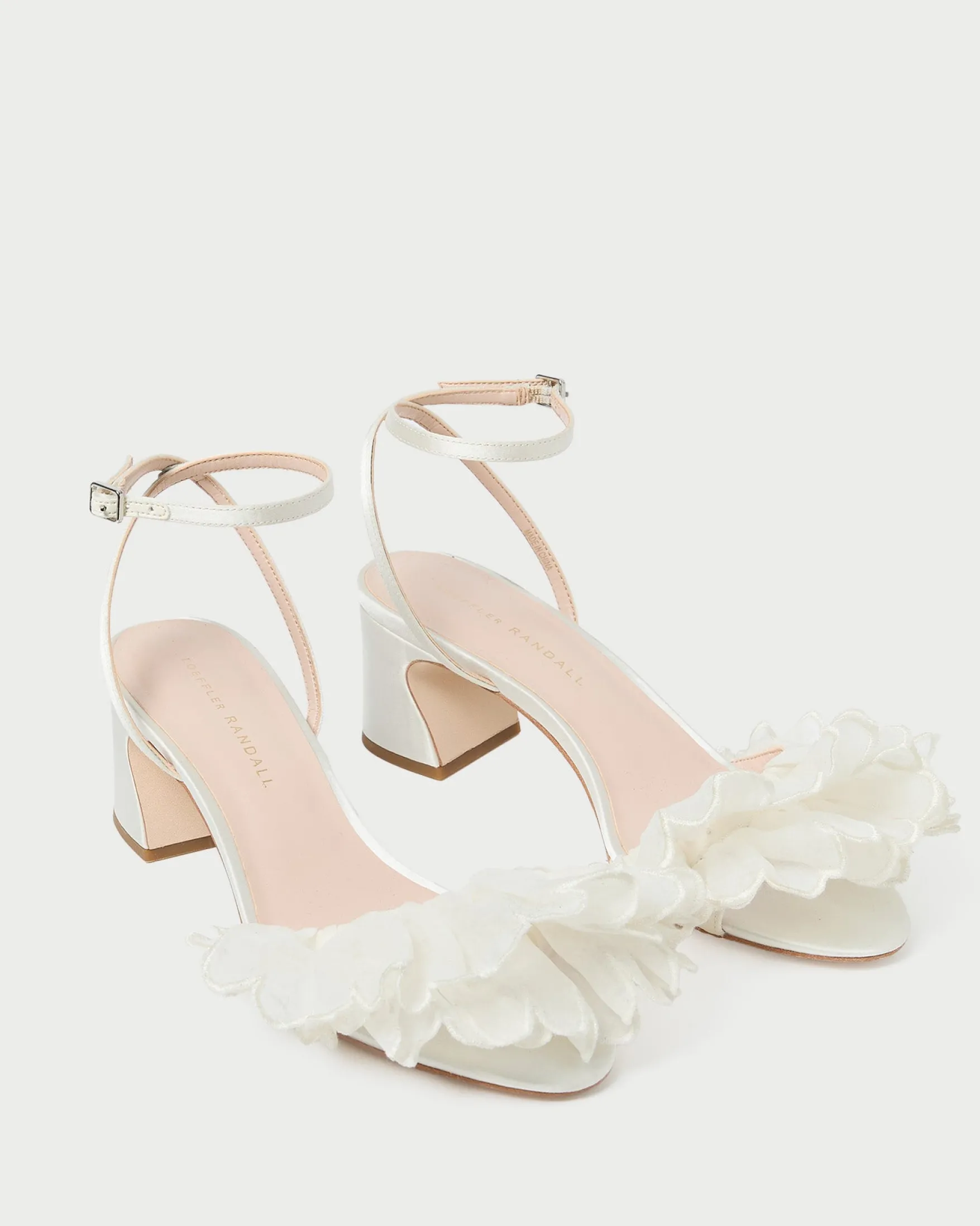 Best Aria Pearl Organza Heeled Sandal SOMETHING BLUE|FOR THE BRIDE