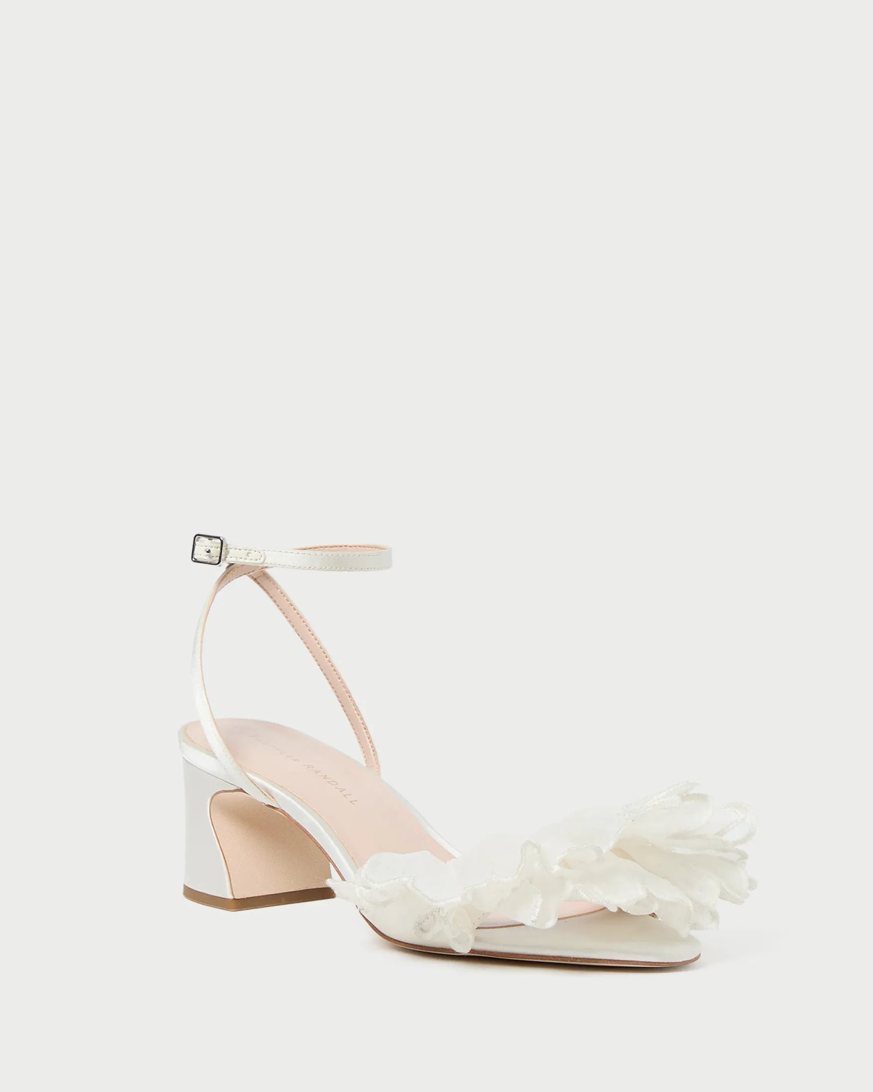 Best Aria Pearl Organza Heeled Sandal SOMETHING BLUE|FOR THE BRIDE