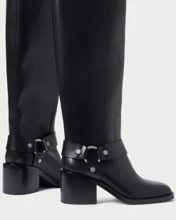 Online Audrey Black Tall Engineer Boot Boots