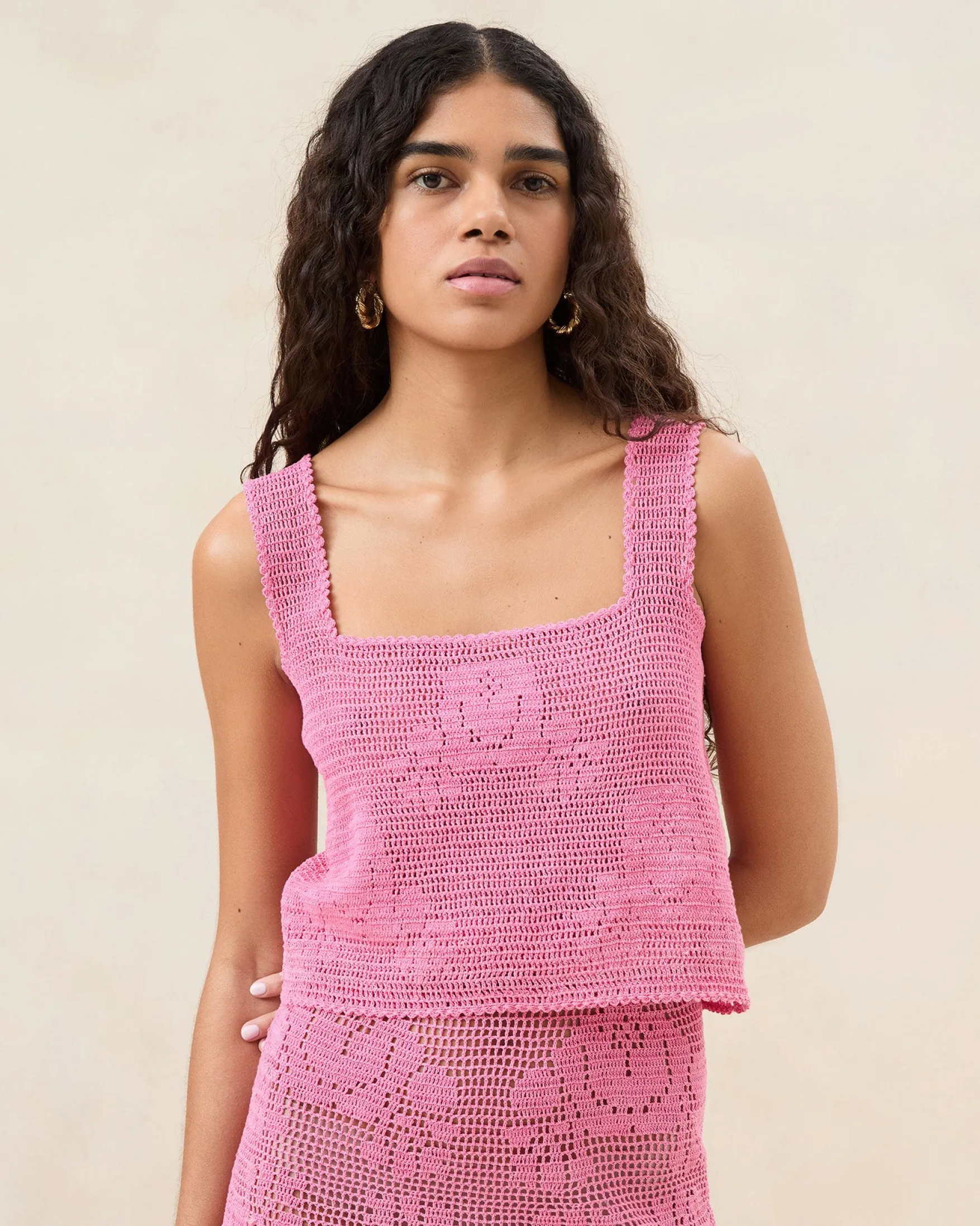 Clearance Aurelie Rose Crochet Sleeveless Top FOR THE GUESTS|Event Essentials