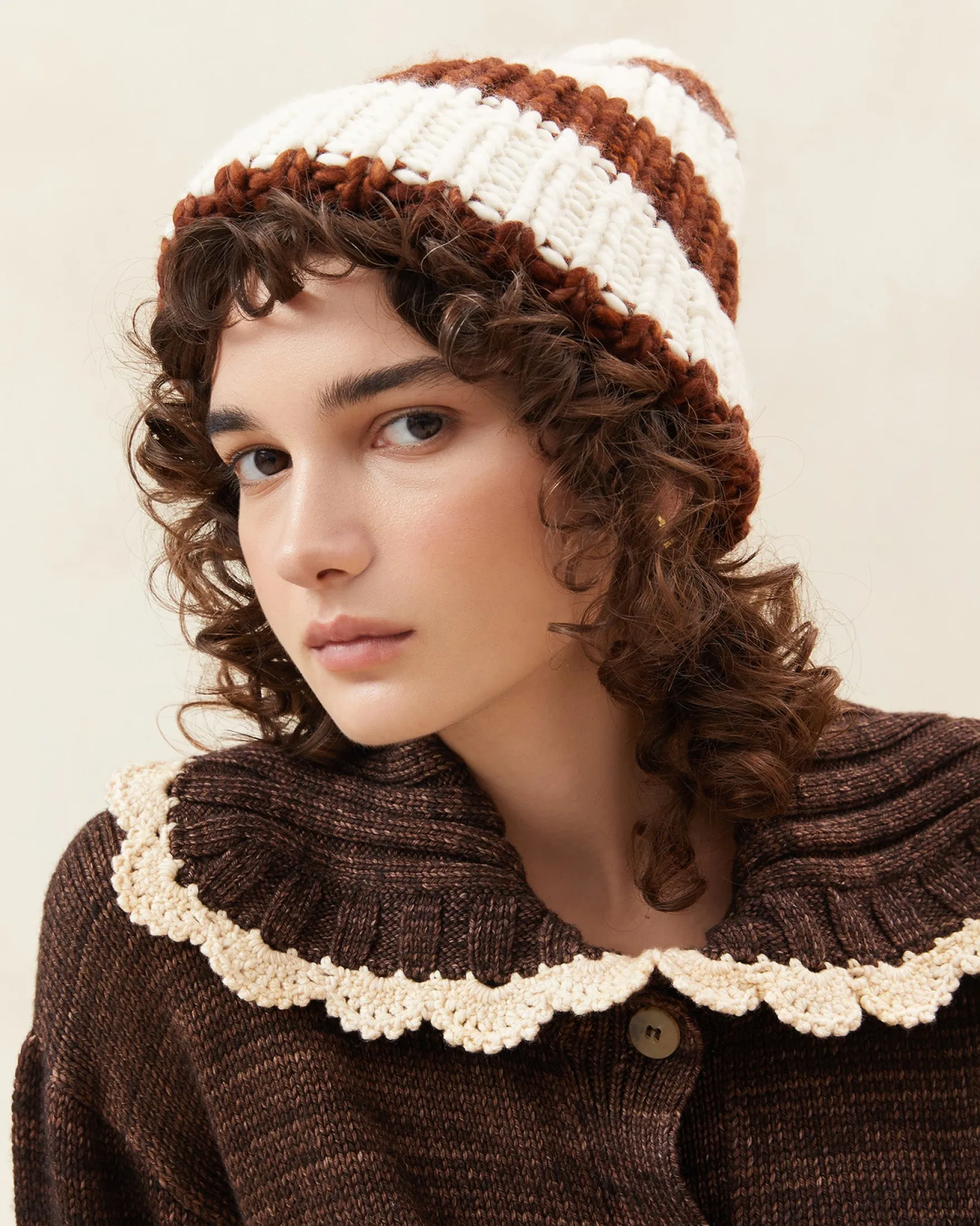 Ava Knit Pompom Hat Accessories