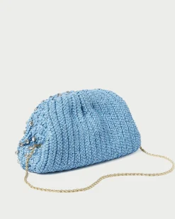 Best Bailey Blue/Crystal Dome Clutch SOMETHING BLUE|FOR THE GUESTS
