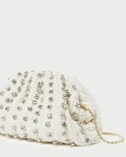 Bailey Natural/Crystal Dome Clutch Event Essentials|Vacation Shop