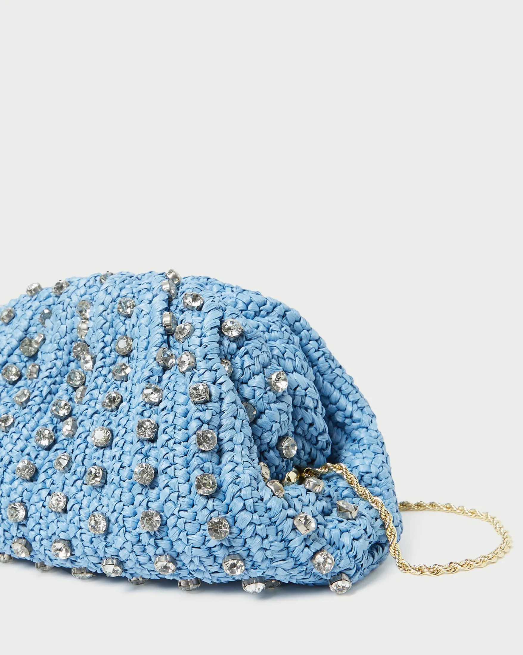 Clearance Bailey White/Crystal Dome Clutch SOMETHING BLUE|FOR THE GUESTS