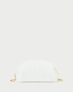 Clearance Bailey White/Crystal Dome Clutch SOMETHING BLUE|FOR THE GUESTS