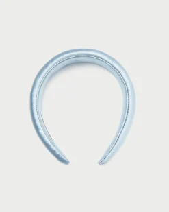 Sale Bellamy Blue Satin Puffy Headband SOMETHING BLUE|Accessories