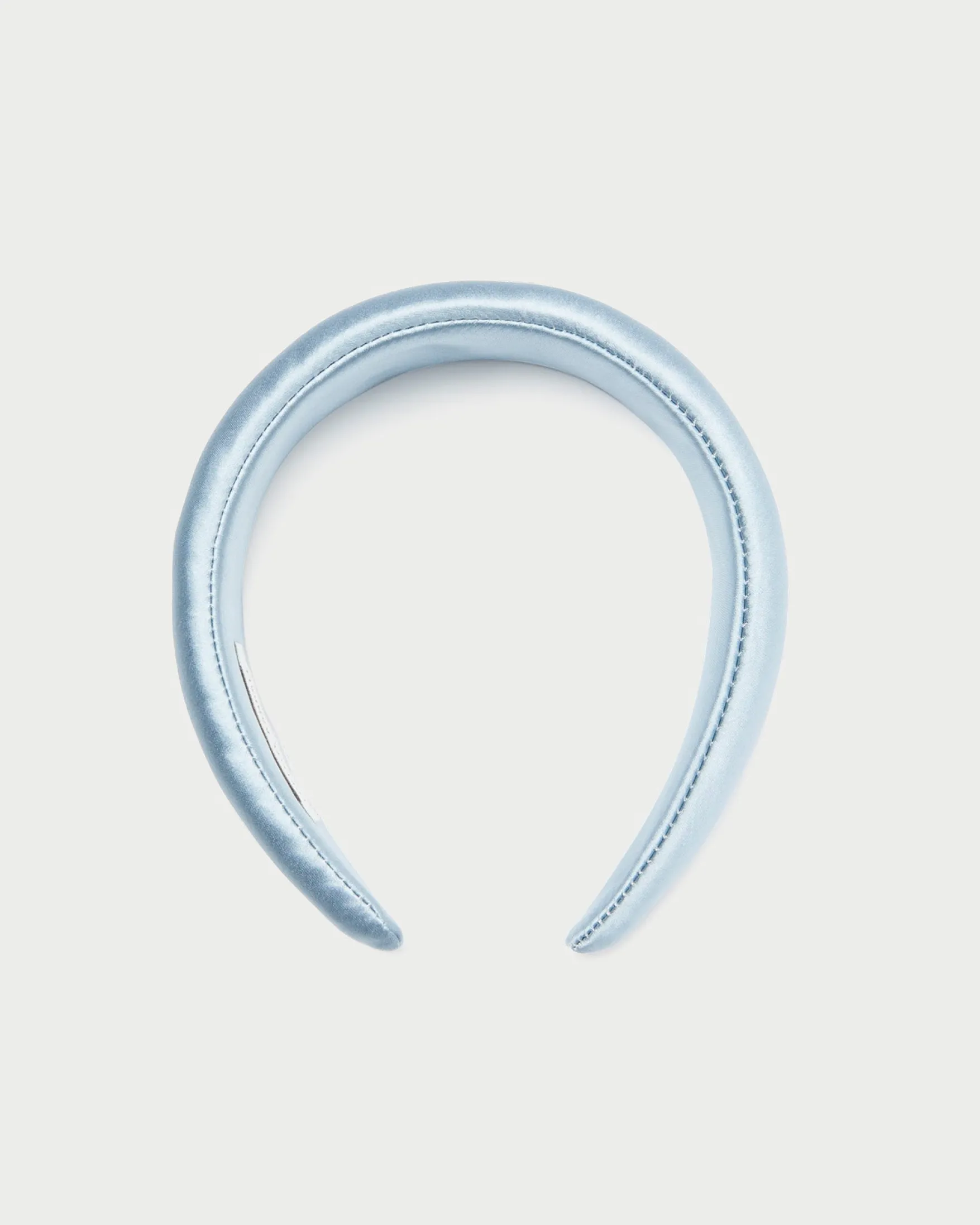 Sale Bellamy Blue Satin Puffy Headband SOMETHING BLUE|Accessories