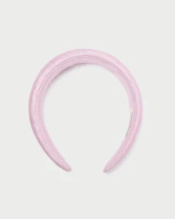 Bellamy Pink Moiré Puffy Headband Accessories