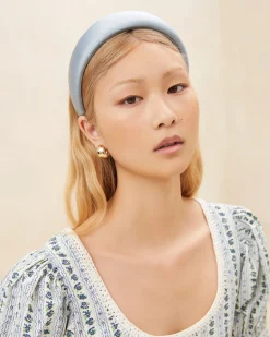 Bellamy Pink Moiré Puffy Headband Accessories