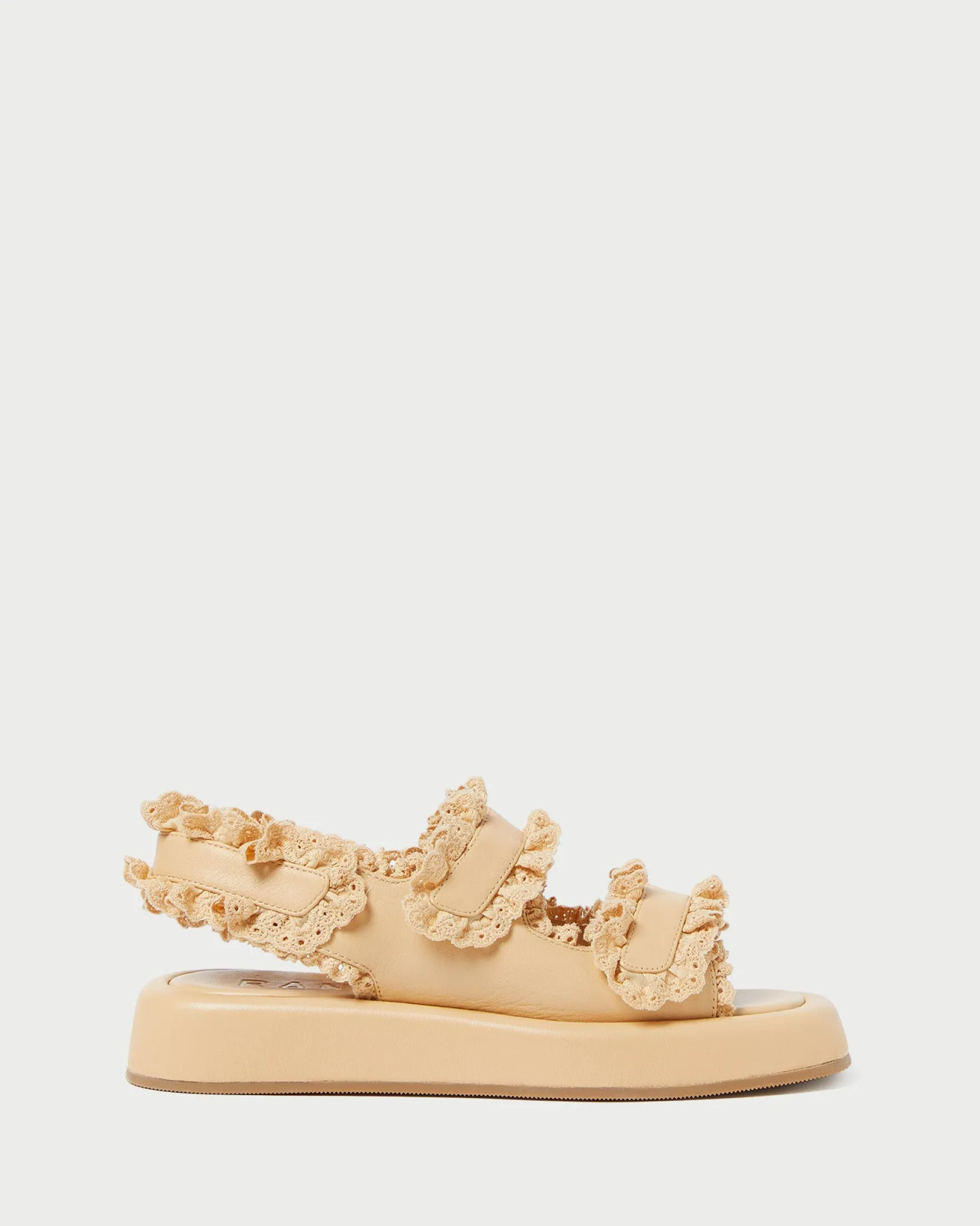 Sale Blaise Raffia Platform Sandal Flat Sandals