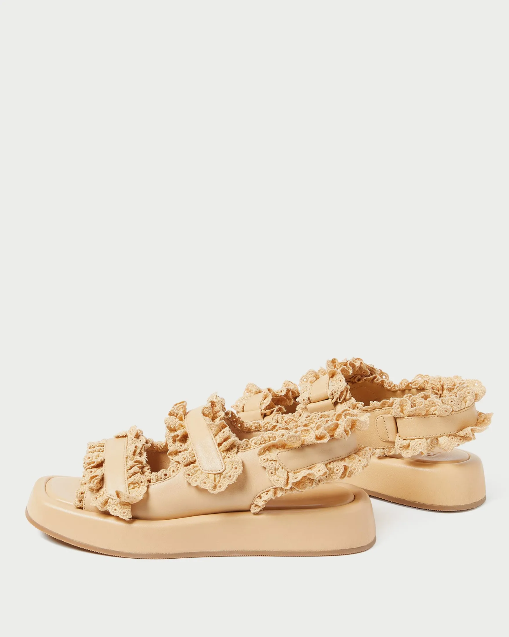 Sale Blaise Raffia Platform Sandal Flat Sandals
