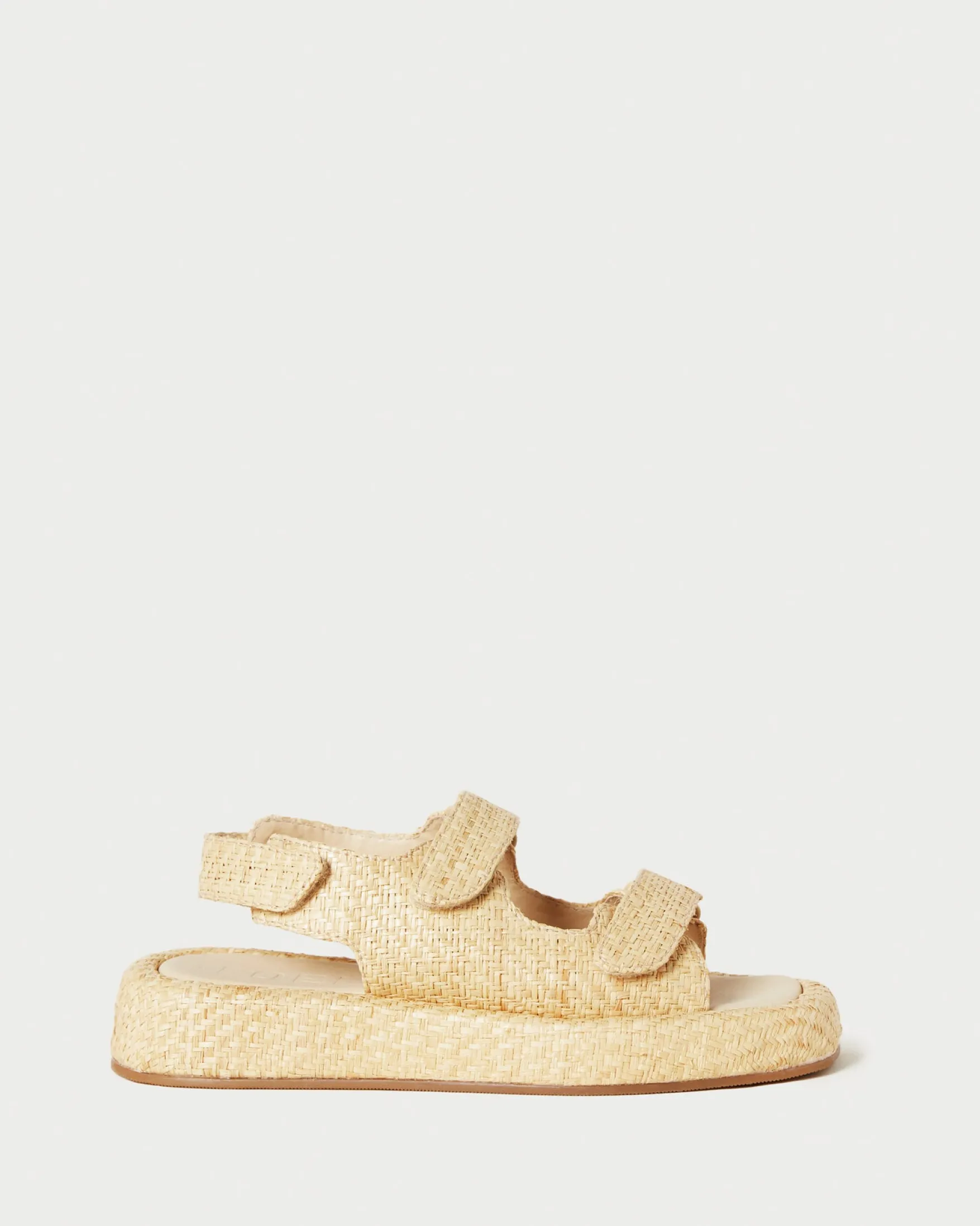 Sale Blaise Raffia Platform Sandal Flat Sandals