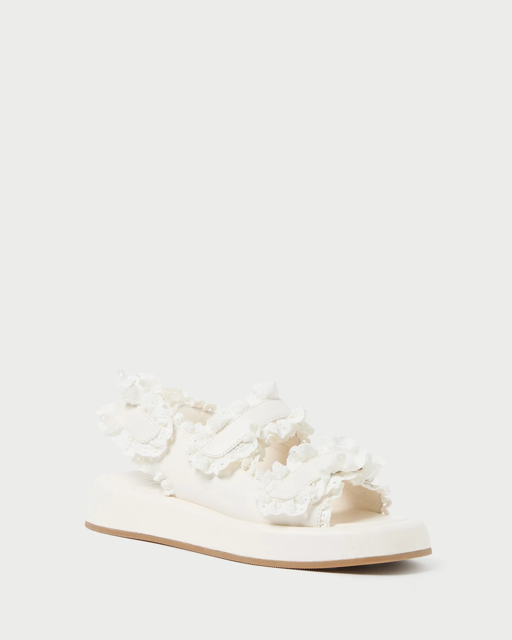 Sale Blaise Raffia Platform Sandal Flat Sandals