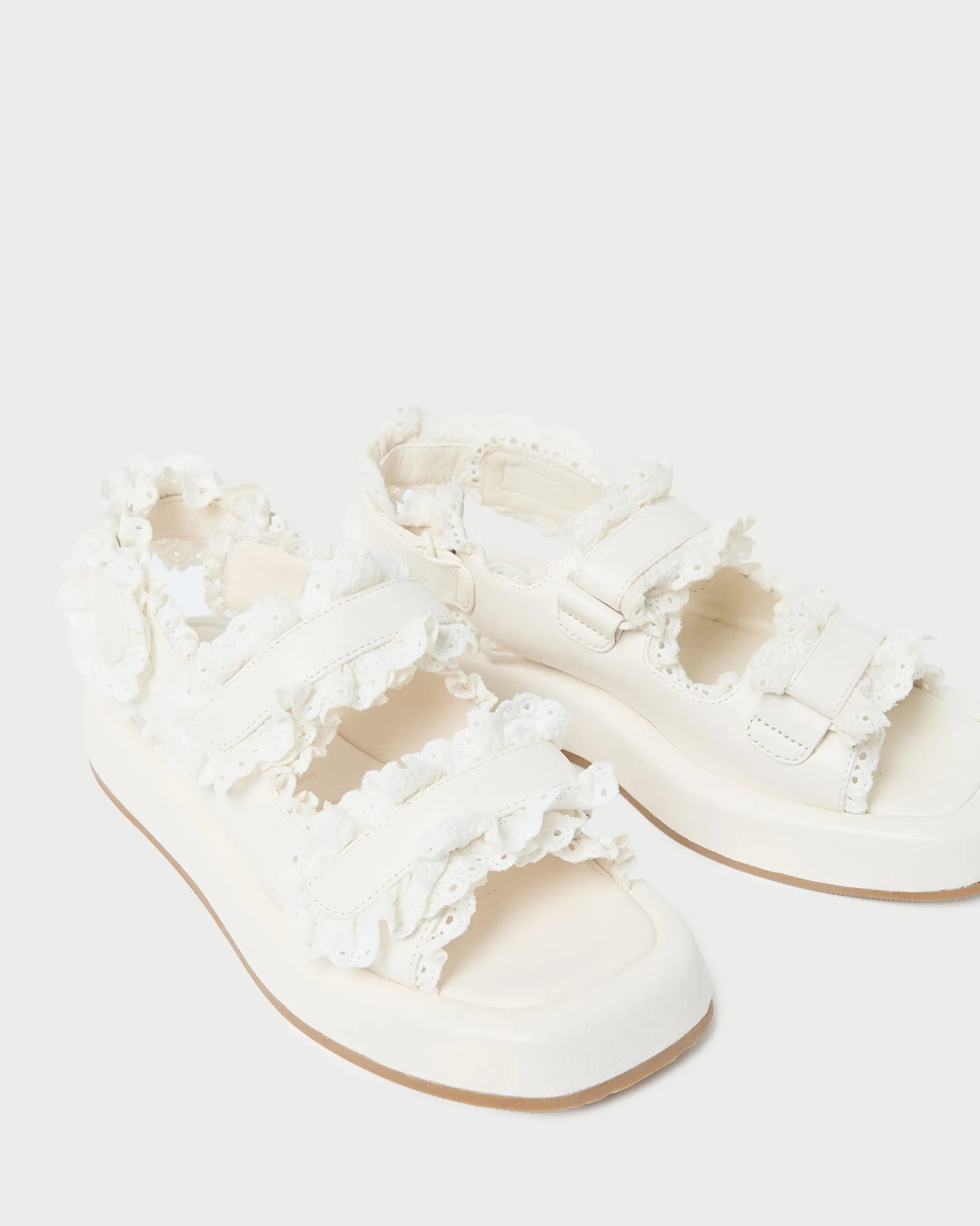 Sale Blaise Raffia Platform Sandal Flat Sandals