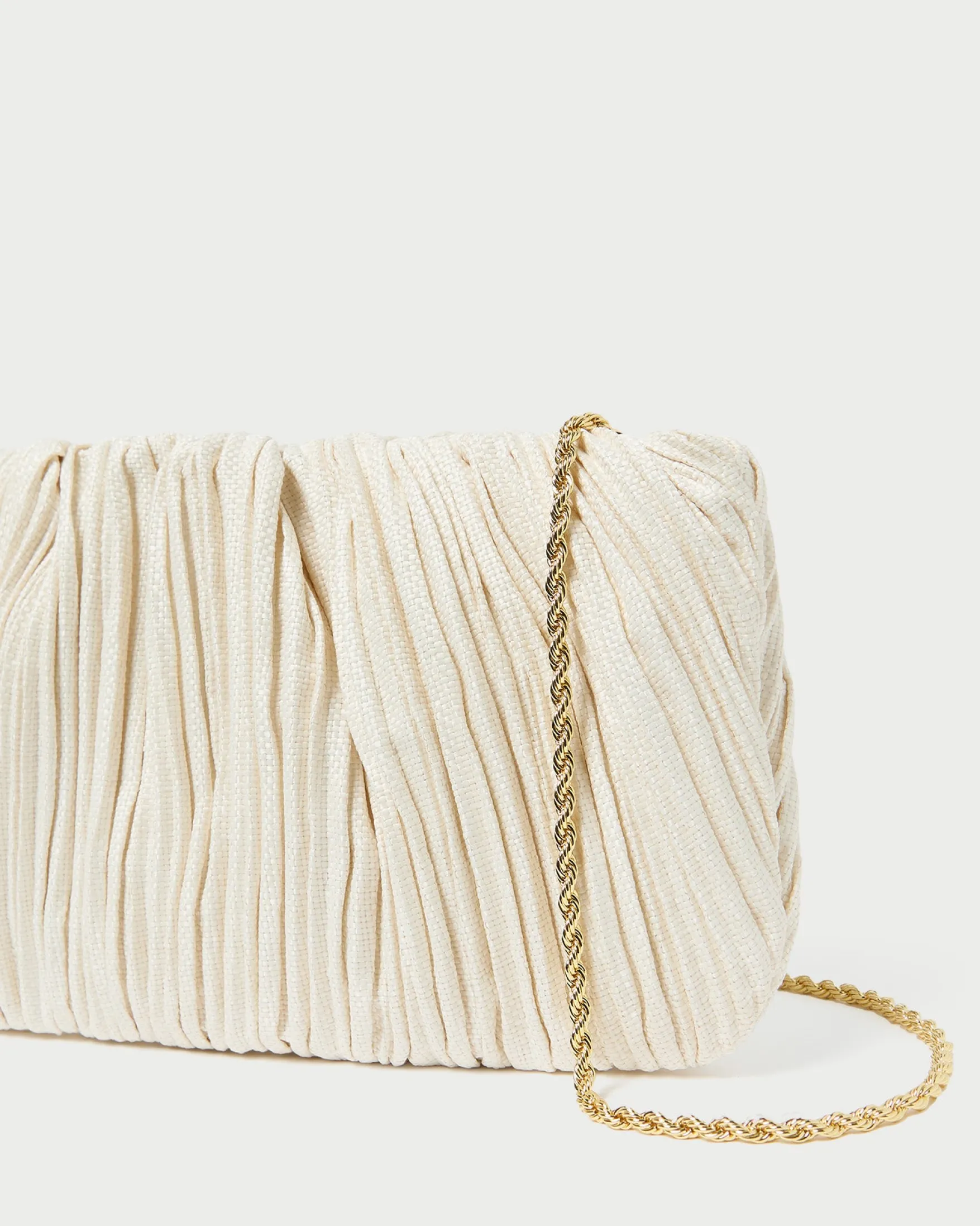 Brit Flat Pleated Clutch SOMETHING BLUE|FOR THE BRIDE
