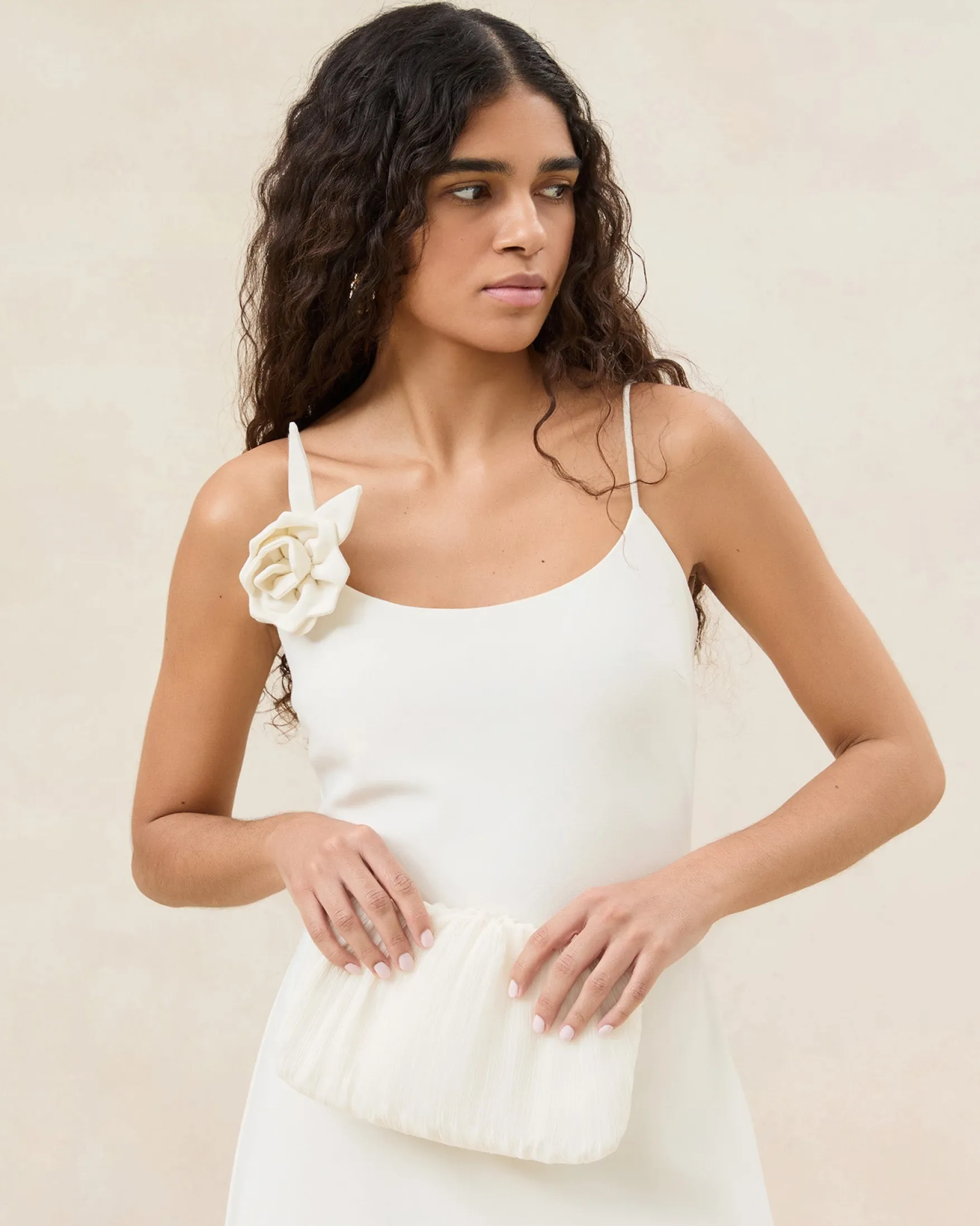 Online Brit White Lace Flat Clutch FOR THE BRIDE|Clutches