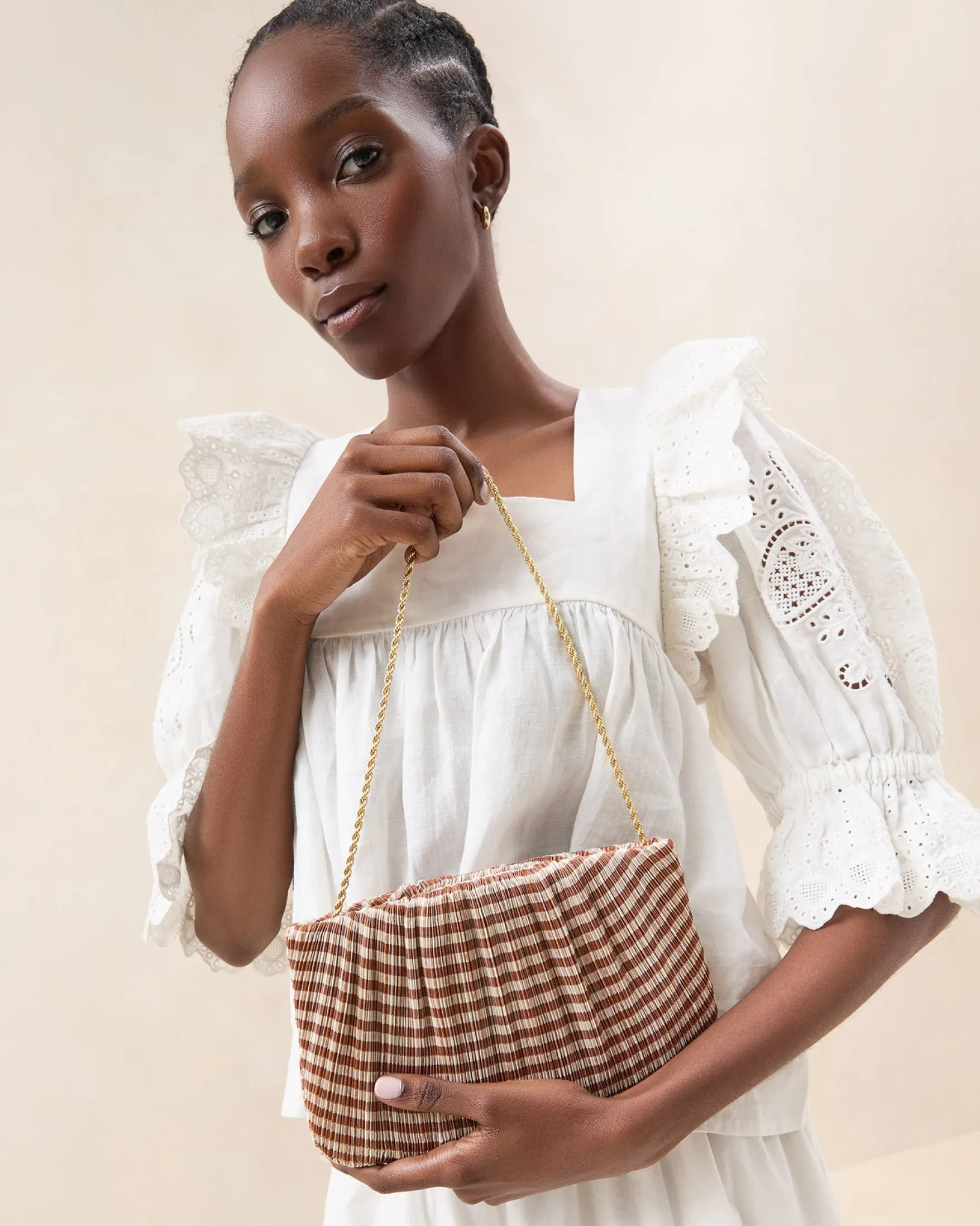 Online Brit White Lace Flat Clutch FOR THE BRIDE|Clutches