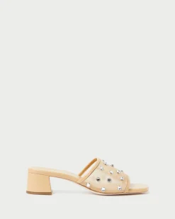 Brooke Caramel/Crystal Mesh Mule FOR THE GUESTS|FOR THE BRIDE