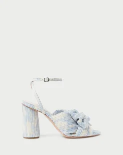 Online Camellia Blue Floral Bow Heel SOMETHING BLUE|FOR THE GUESTS