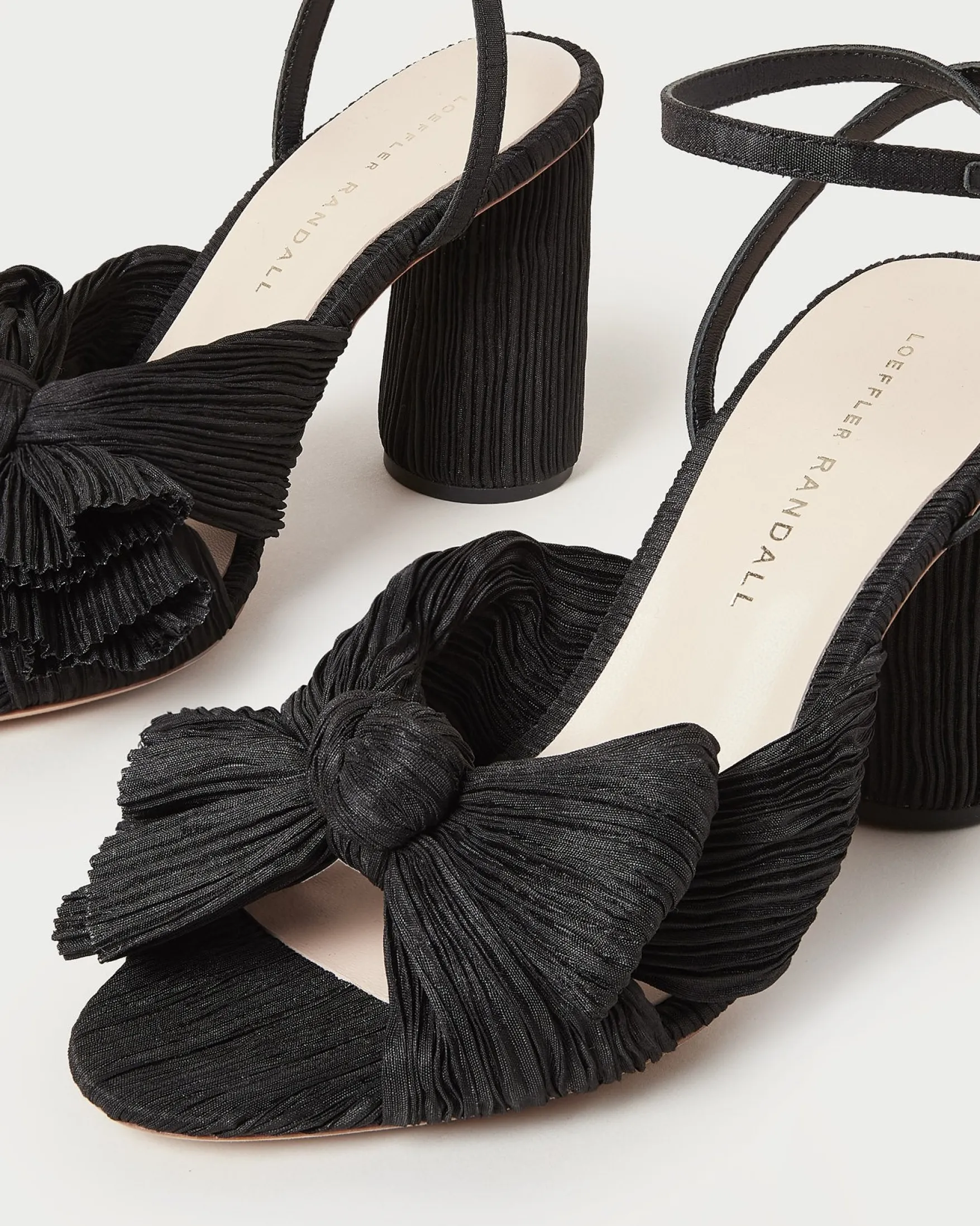 Discount Camellia Pleated Bow Heel FOR THE BRIDE|Heeled Sandals