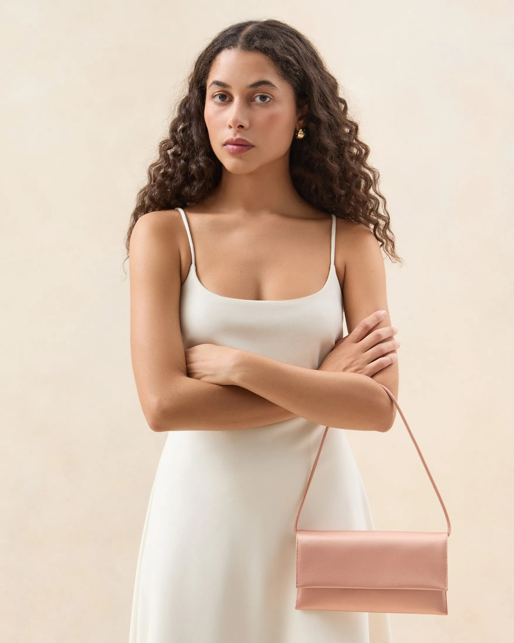 Online Charlee Satin Shoulder Bag Event Essentials|Shoulder Bags