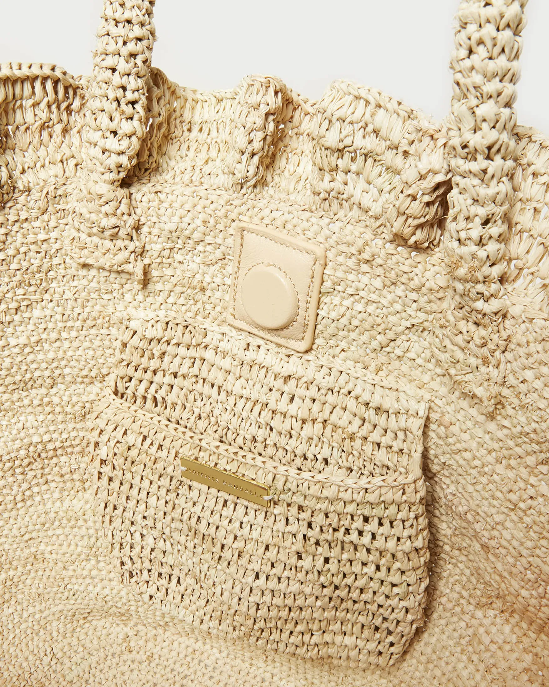 Sale Cyrus Natural Ruffled Woven Tote Event Essentials|Totes
