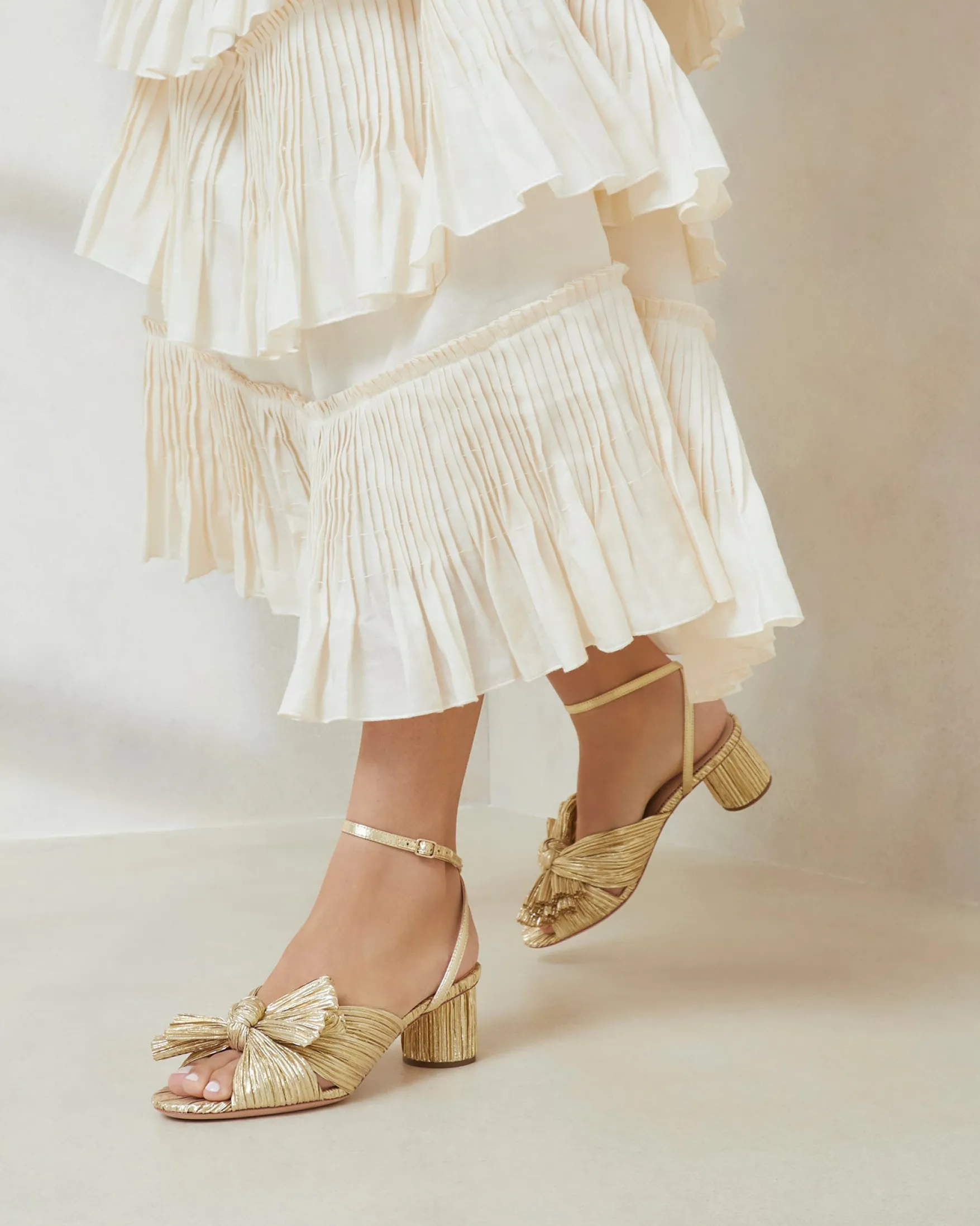 Online Dahlia Black Pleated Bow Heel Heeled Sandals