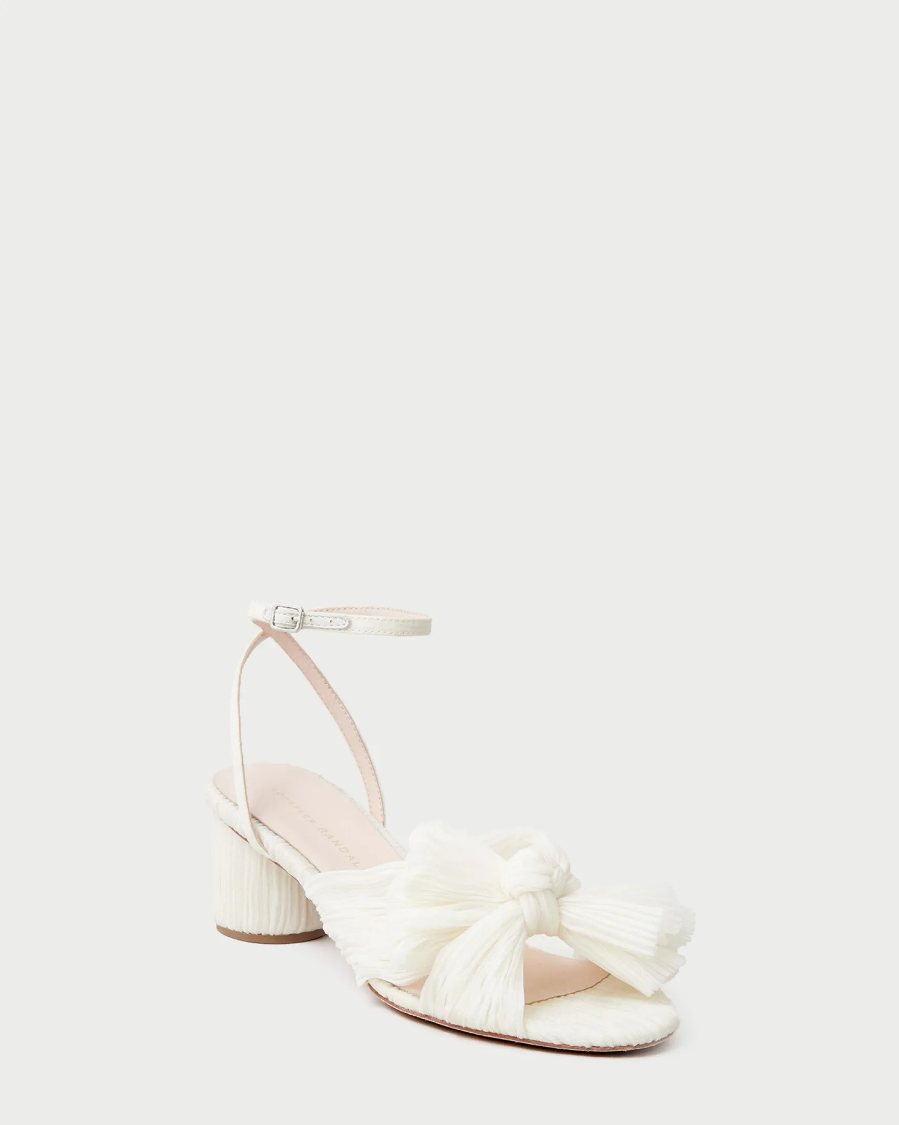 Online Dahlia Black Pleated Bow Heel Heeled Sandals