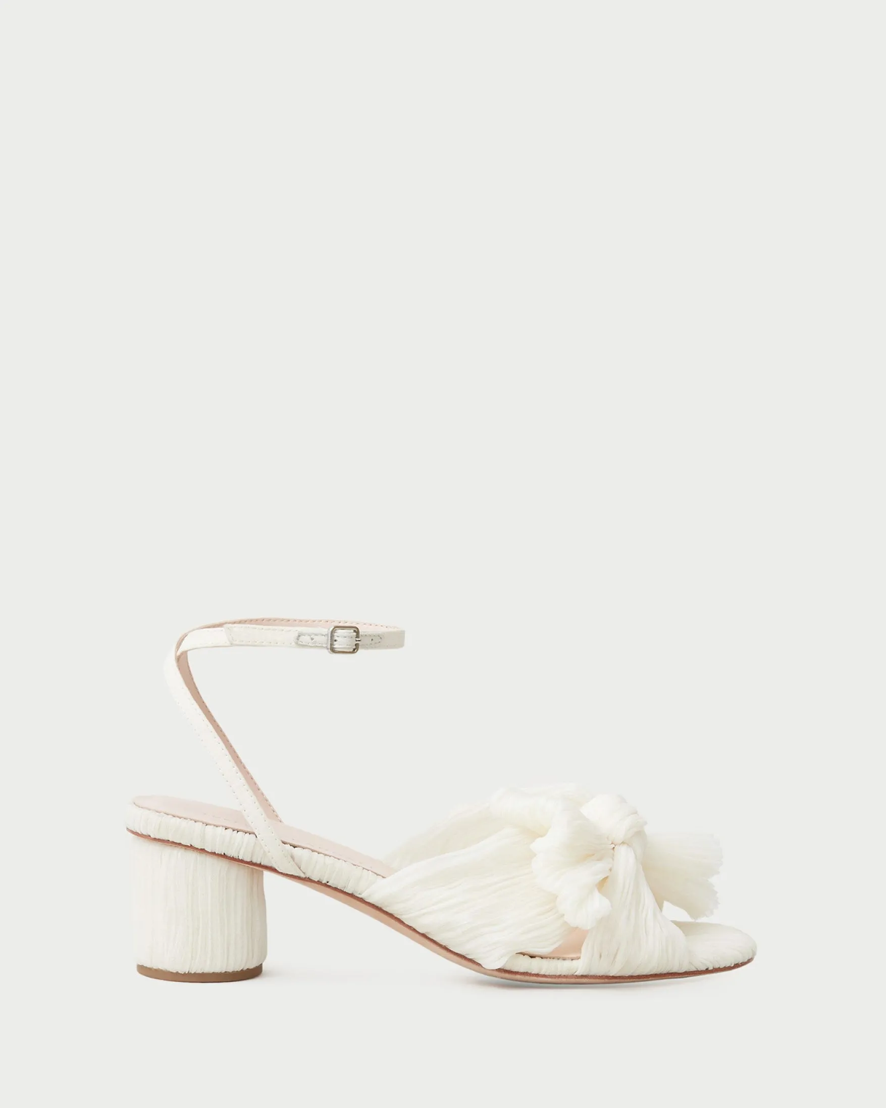 Online Dahlia Black Pleated Bow Heel Heeled Sandals