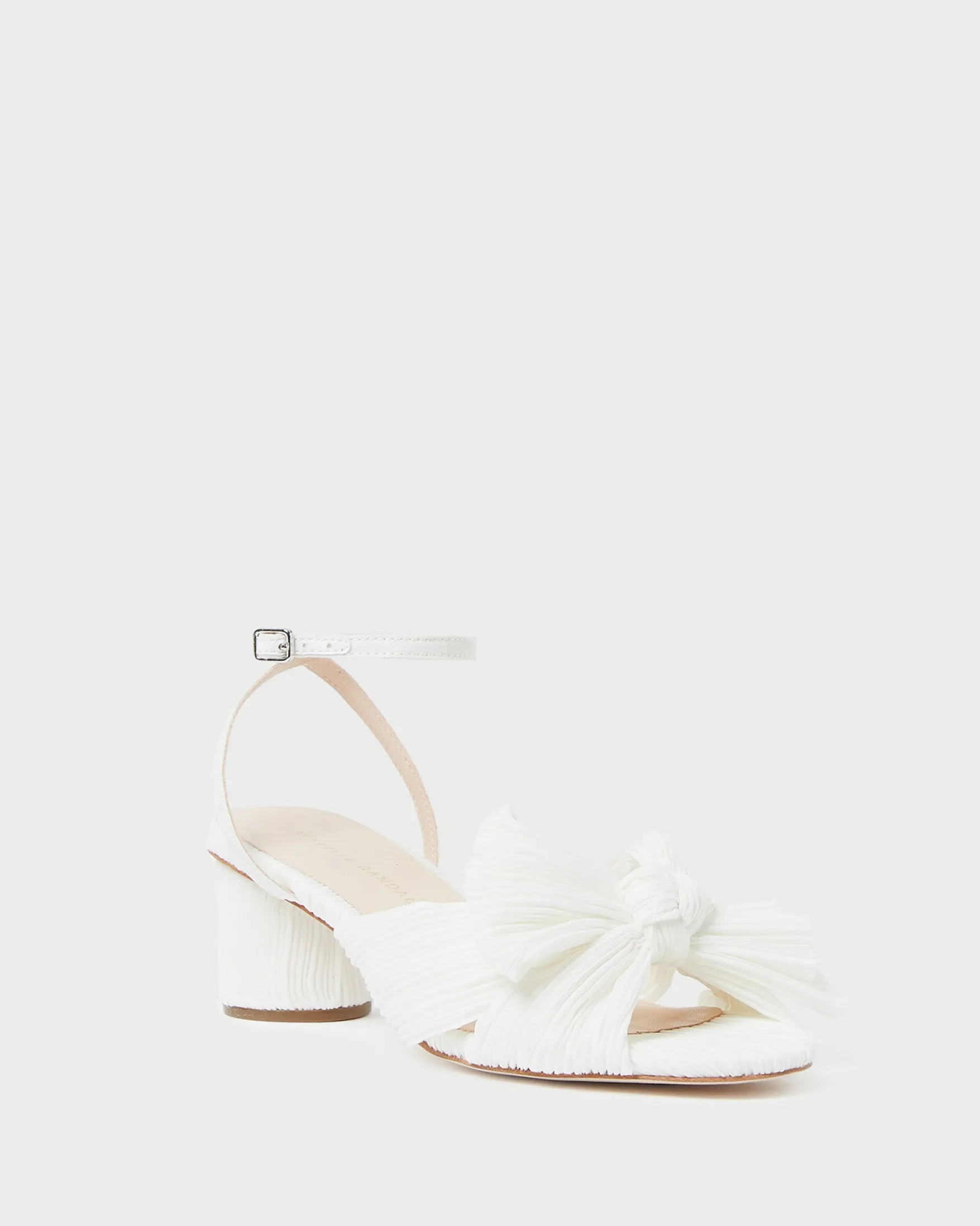 Online Dahlia Black Pleated Bow Heel Heeled Sandals