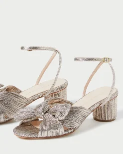 Sale Dahlia Pleated Bow Heel FOR THE GUESTS|FOR THE BRIDE