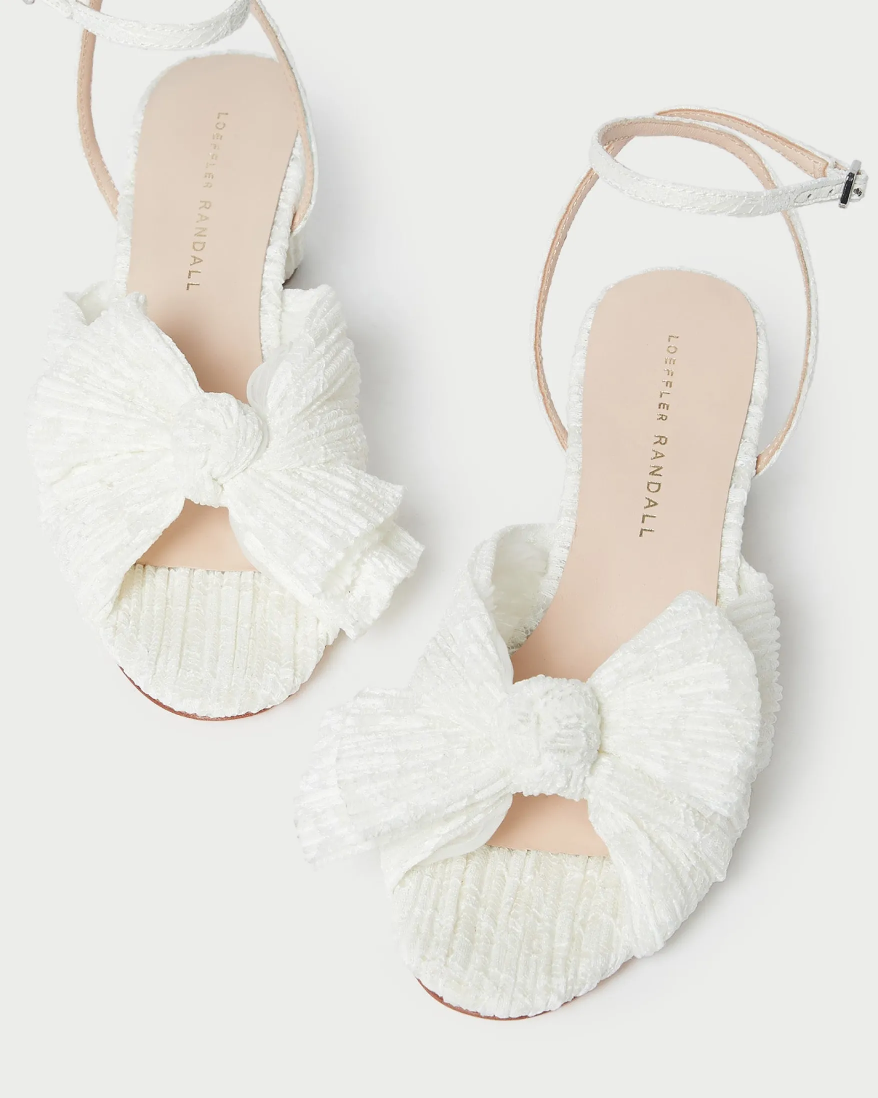 Sale Dahlia Pleated Bow Heel FOR THE GUESTS|FOR THE BRIDE