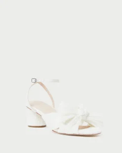 Sale Dahlia Pleated Bow Heel FOR THE GUESTS|FOR THE BRIDE