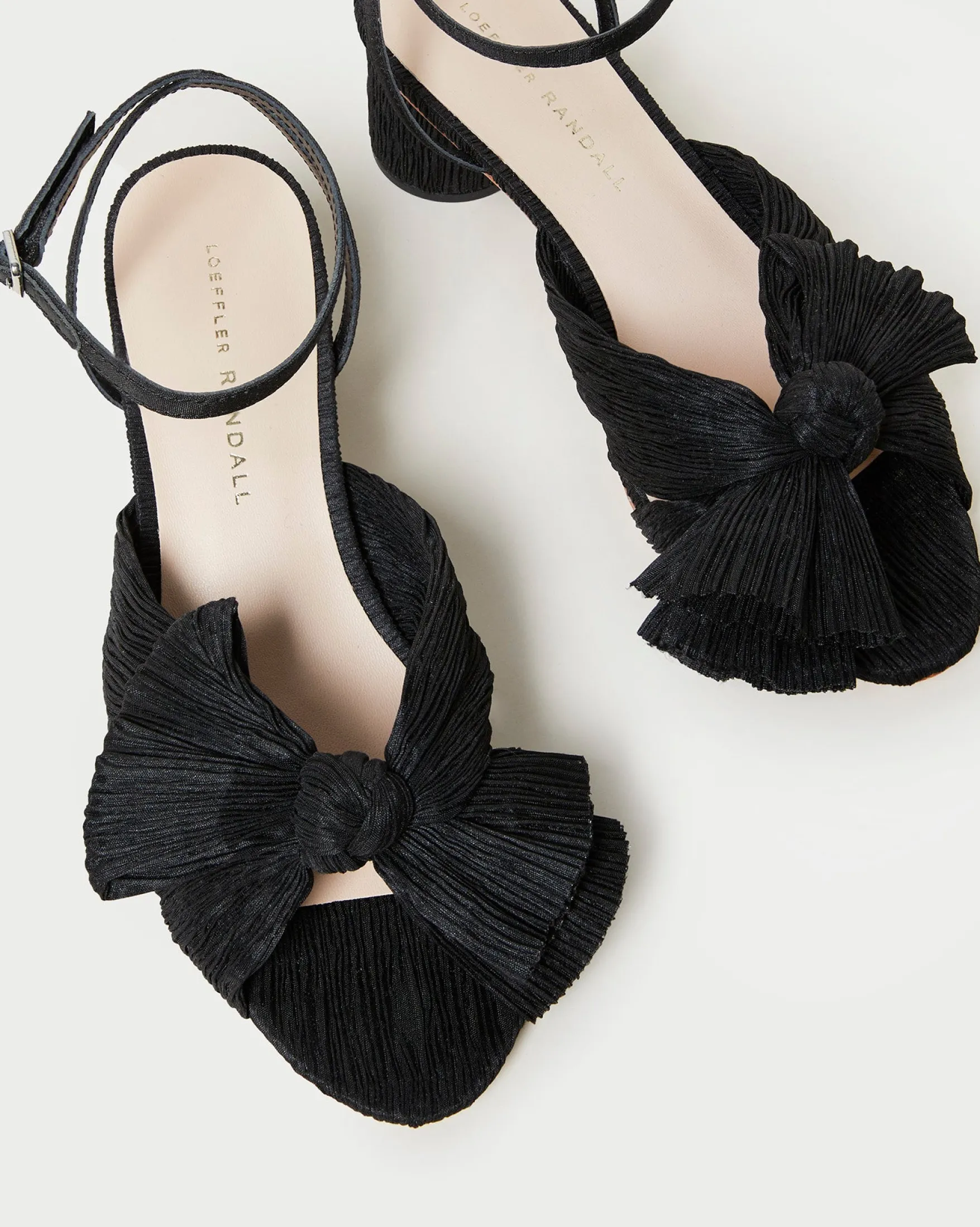 Sale Dahlia Pearl Pleated Bow Heel SOMETHING BLUE|FOR THE BRIDE