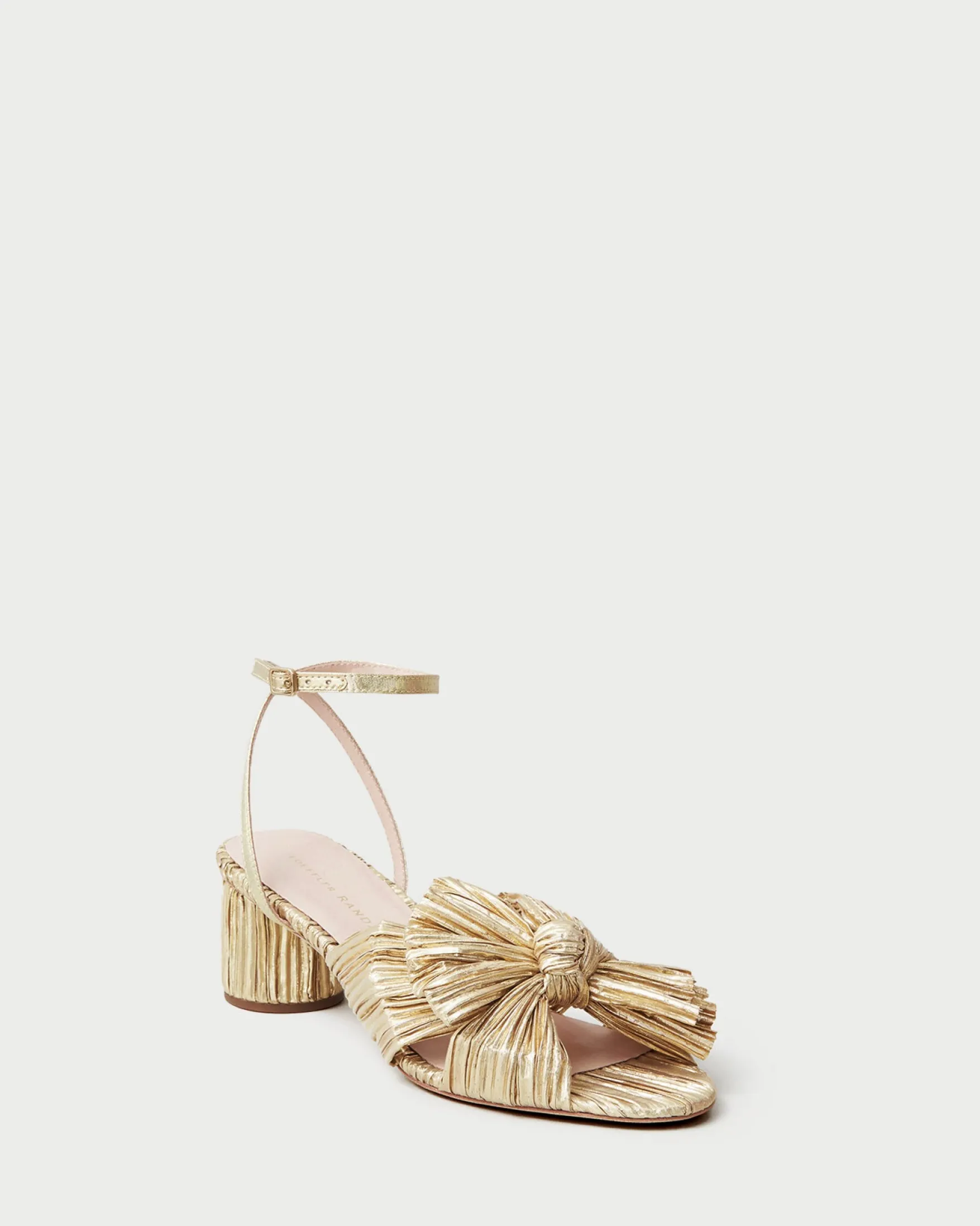 Sale Dahlia Pearl Pleated Bow Heel SOMETHING BLUE|FOR THE BRIDE