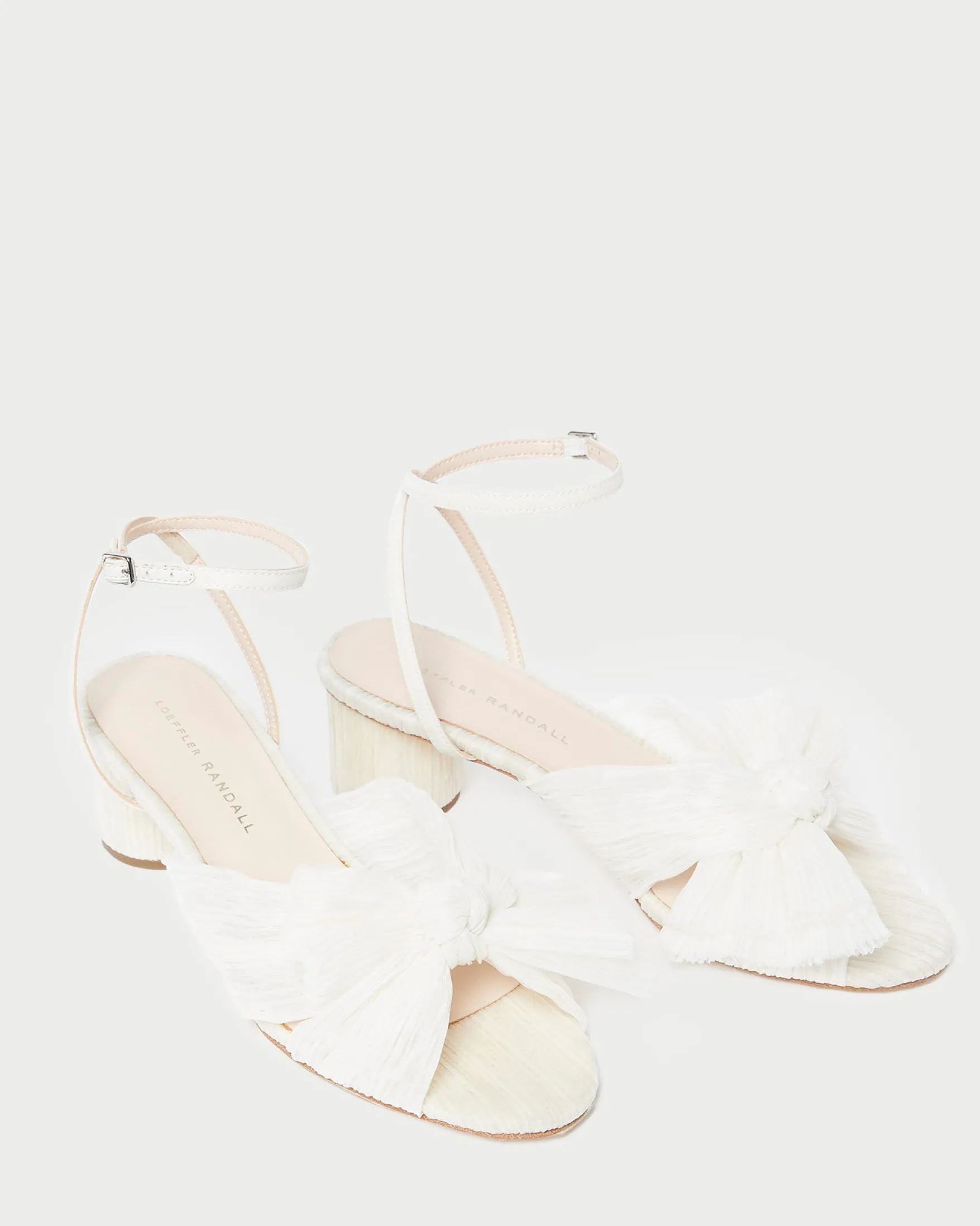 Sale Dahlia Pearl Pleated Bow Heel SOMETHING BLUE|FOR THE BRIDE