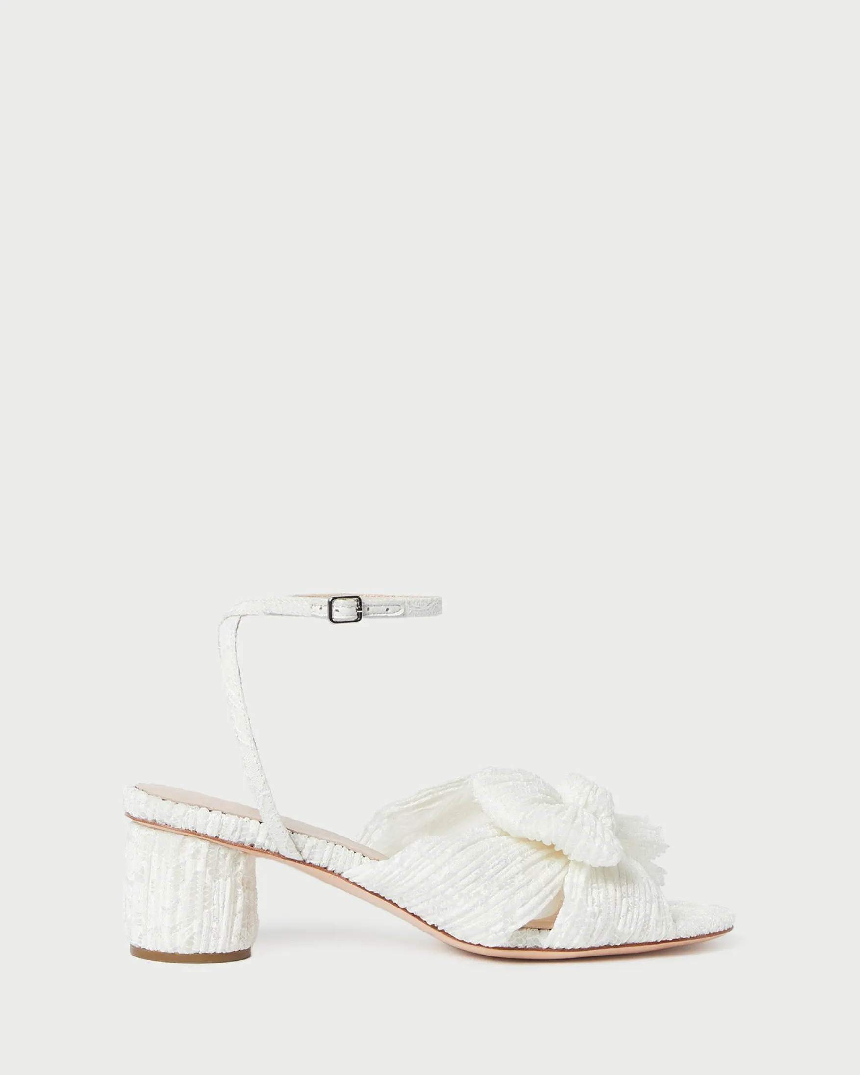 Sale Dahlia Pearl Pleated Bow Heel SOMETHING BLUE|FOR THE BRIDE