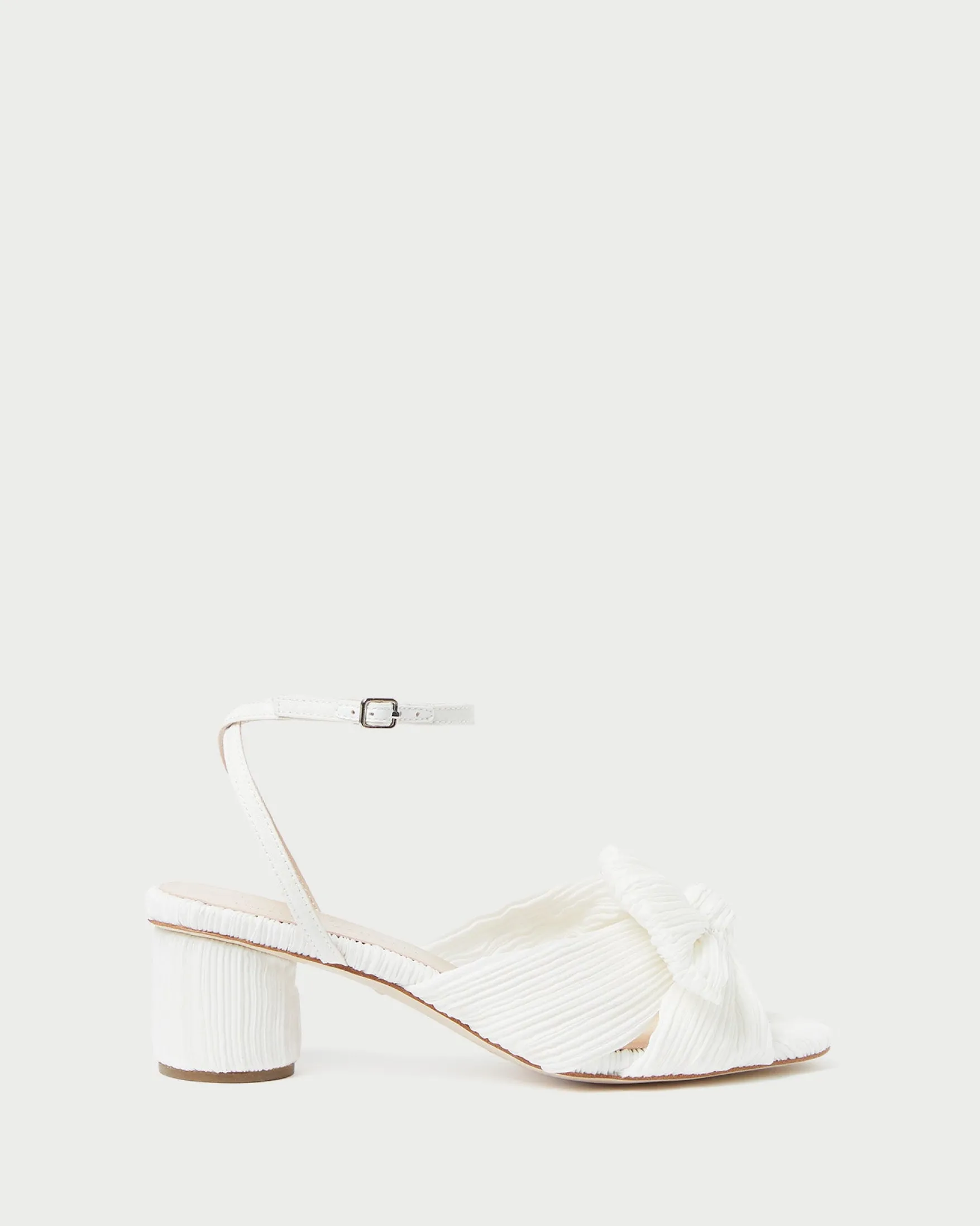 Sale Dahlia Pearl Pleated Bow Heel SOMETHING BLUE|FOR THE BRIDE