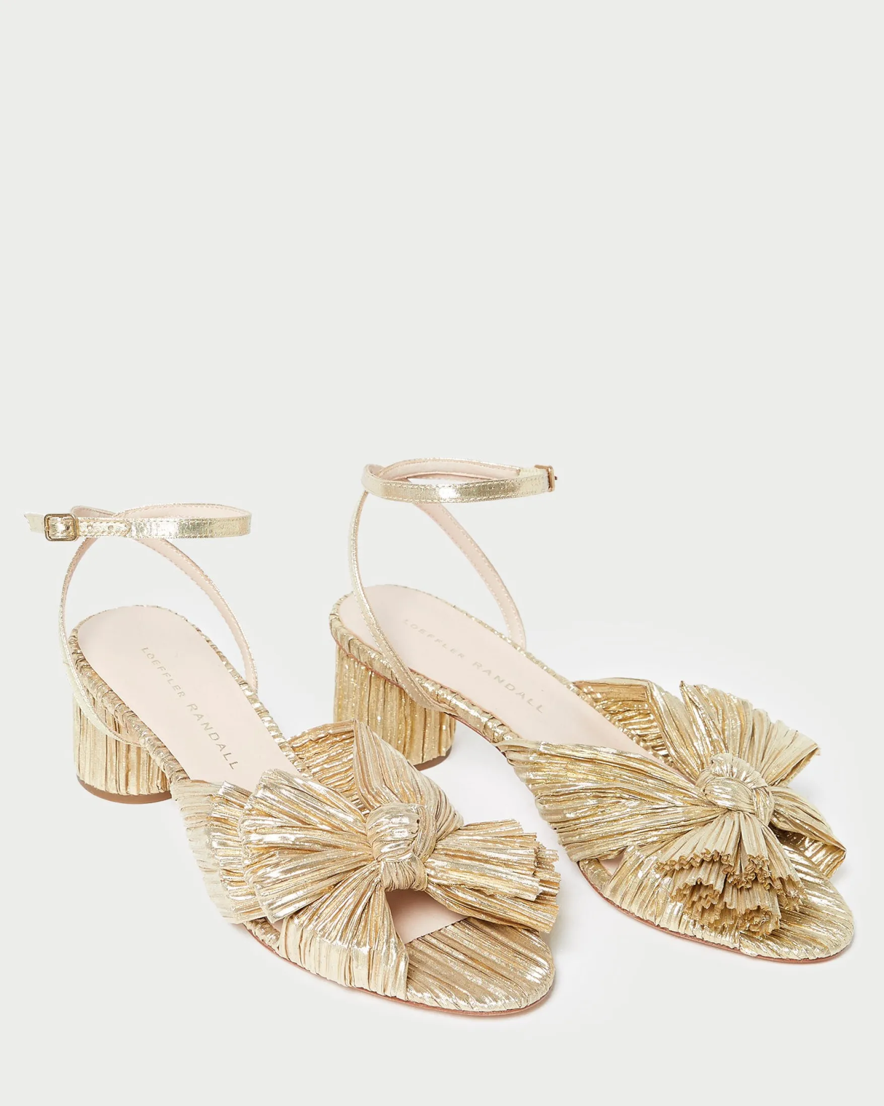 Sale Dahlia Pleated Bow Heel FOR THE BRIDE|Heeled Sandals