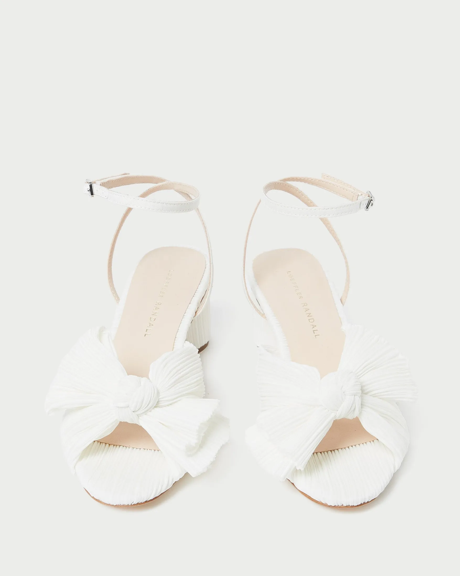 Sale Dahlia Pleated Bow Heel FOR THE BRIDE|Heeled Sandals
