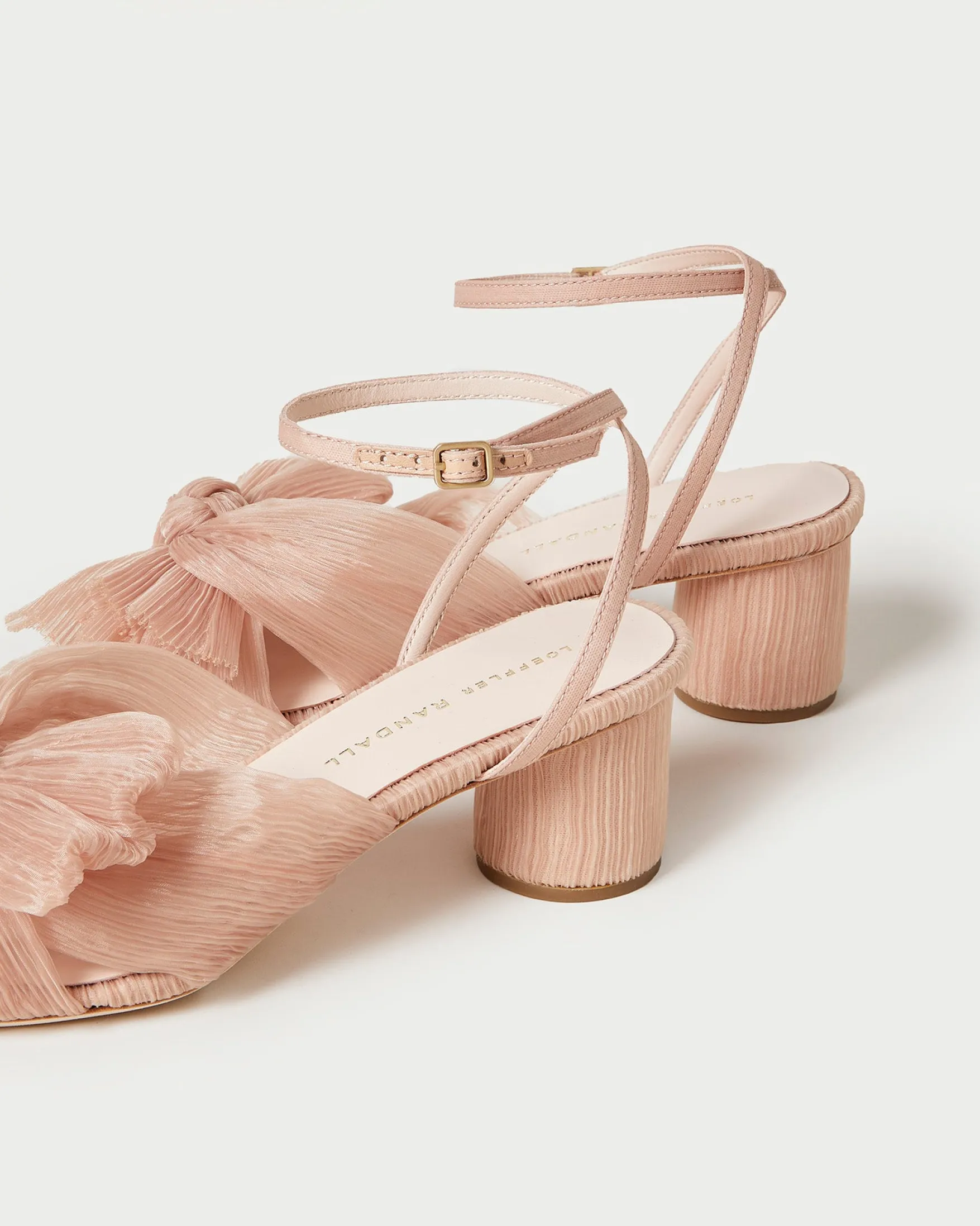 Sale Dahlia Pleated Bow Heel FOR THE BRIDE|Heeled Sandals