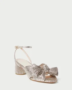Discount Dahlia White Lace Bow Heel SOMETHING BLUE|FOR THE BRIDE