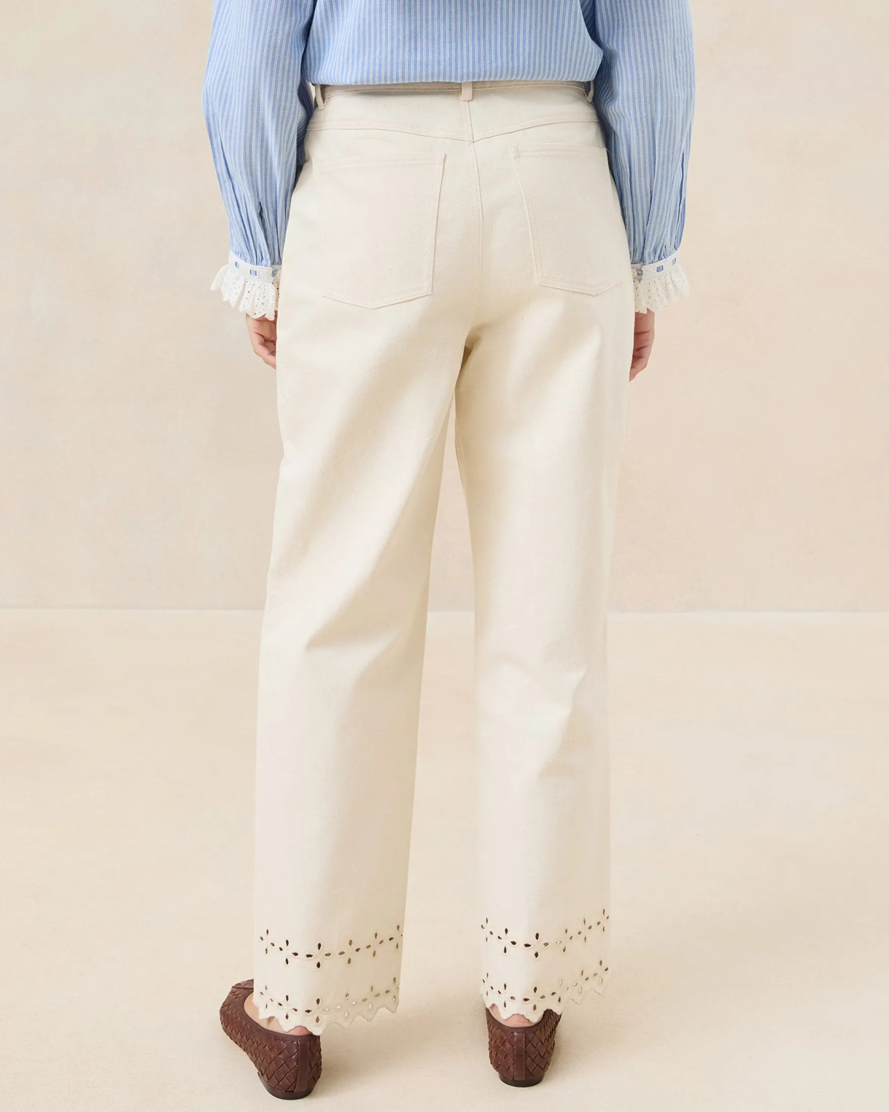 Best Demi Natural Embroidered Pant Casual Staples|Vacation Shop