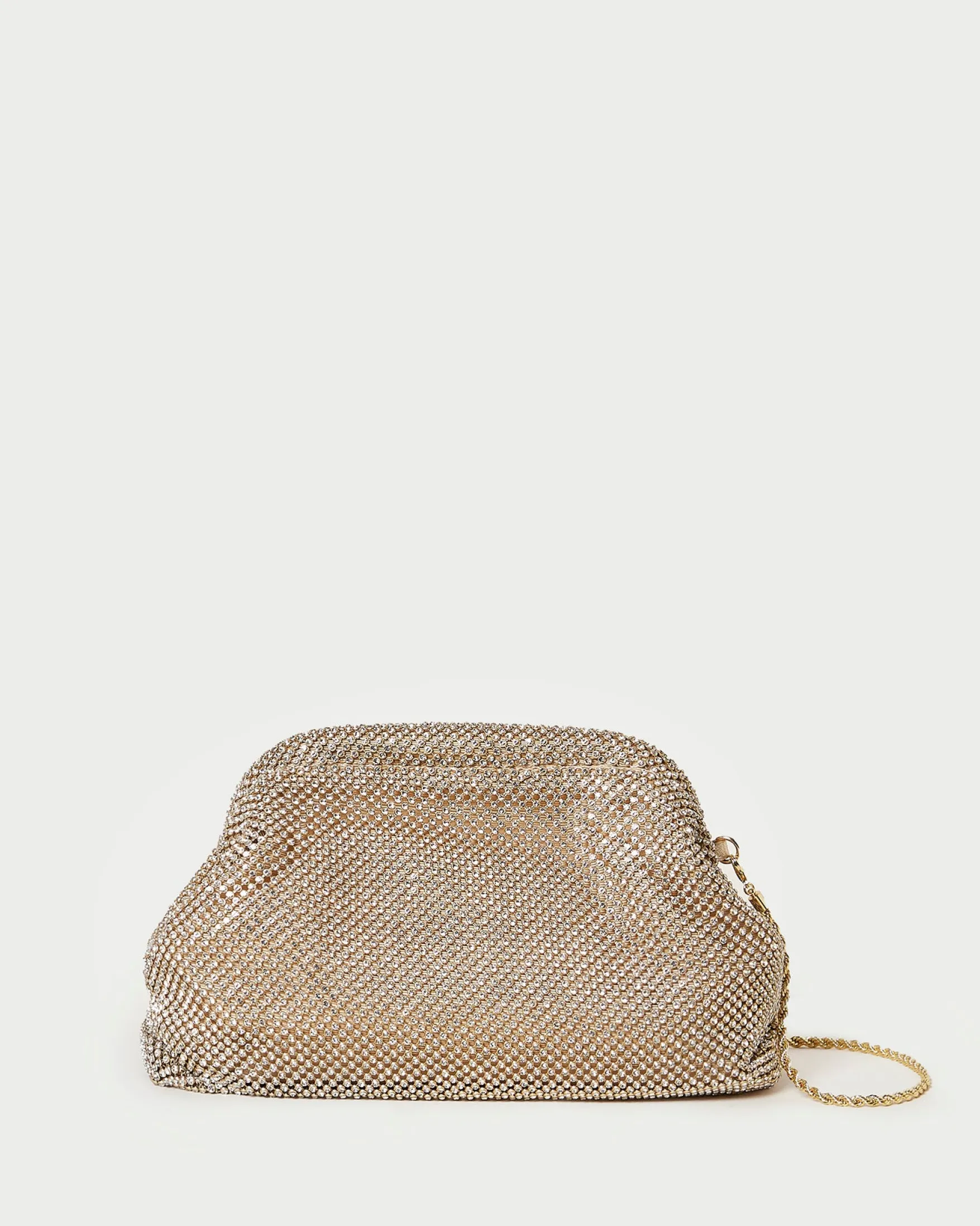 Sale Doreen Gold Diamanté Frame Pouch Clutches
