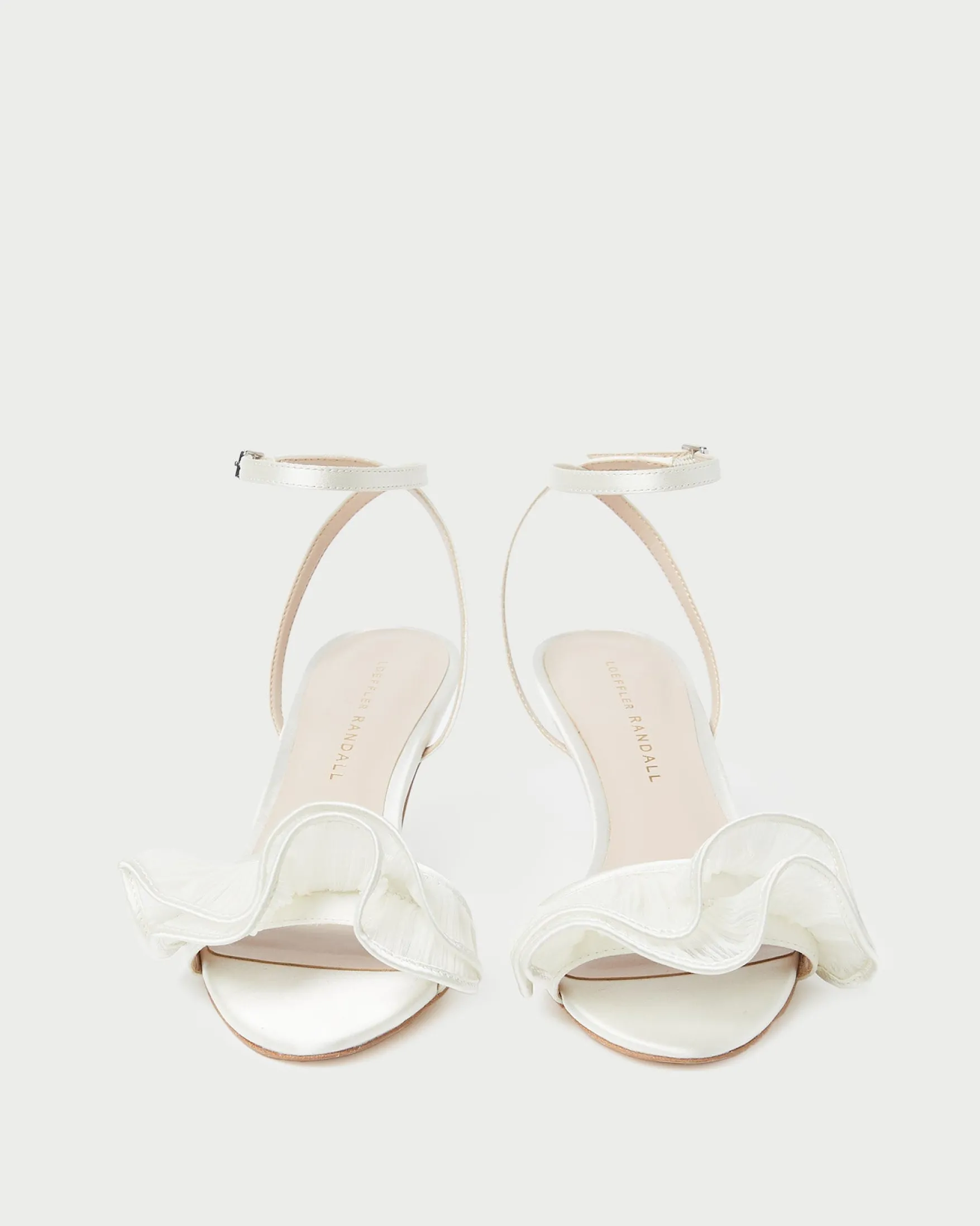 Sale Elena Pearl Pleated Ruffle Sandal FOR THE BRIDE|Heeled Sandals