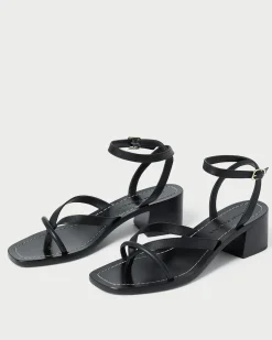 Hot Eloise Leather Heeled Sandal Casual Staples|Vacation Shop
