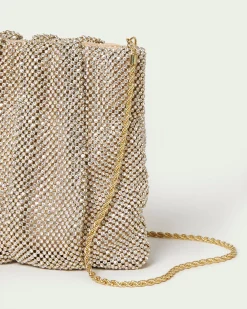 Ember Gold Diamanté Gathered Clutch FOR THE GUESTS|FOR THE BRIDE
