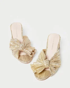 Clearance Emilia Pleated Bow Heel Heeled Sandals