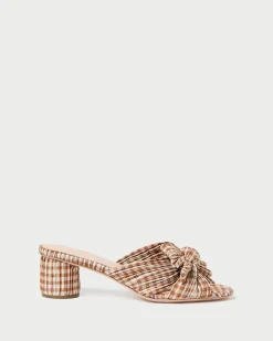 Clearance Emilia Pleated Bow Heel Heeled Sandals