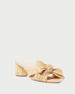 New Emilia Pleated Bow Heel FOR THE BRIDE|Heeled Sandals